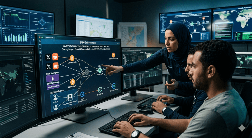 10.التحقيق في العملات الرقمية: استخدام المصادر المفتوحة لتتبع التدفقات المالية المشبوهة.