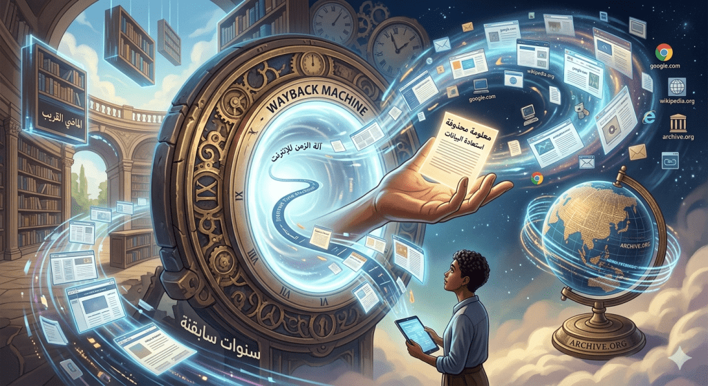 اكتشف مع ديجيتال شيلد كيفية استخدام Wayback Machine لاستعادة المعلومات المحذوفة والاطلاع على النسخ السابقة للمواقع. دليل تعليمي شامل يضع بين يديك أداة زمنية للتحقيق الرقمي واسترجاع المحتوى المفقود بفاعلية.