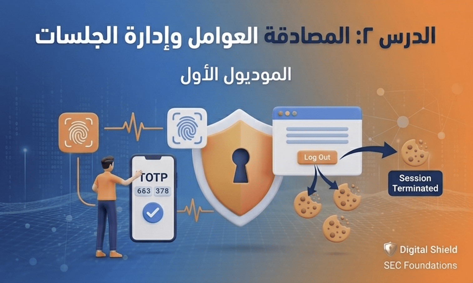 SEC-002: المصادقة متعددة العوامل وإدارة الجلسات (2FA & Session Security)