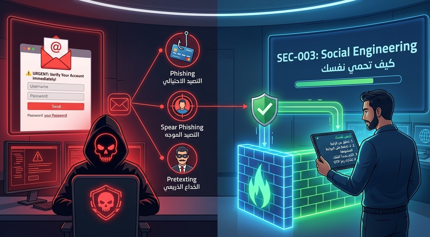 SEC-003: الهندسة الاجتماعية وكيفية الحماية منها