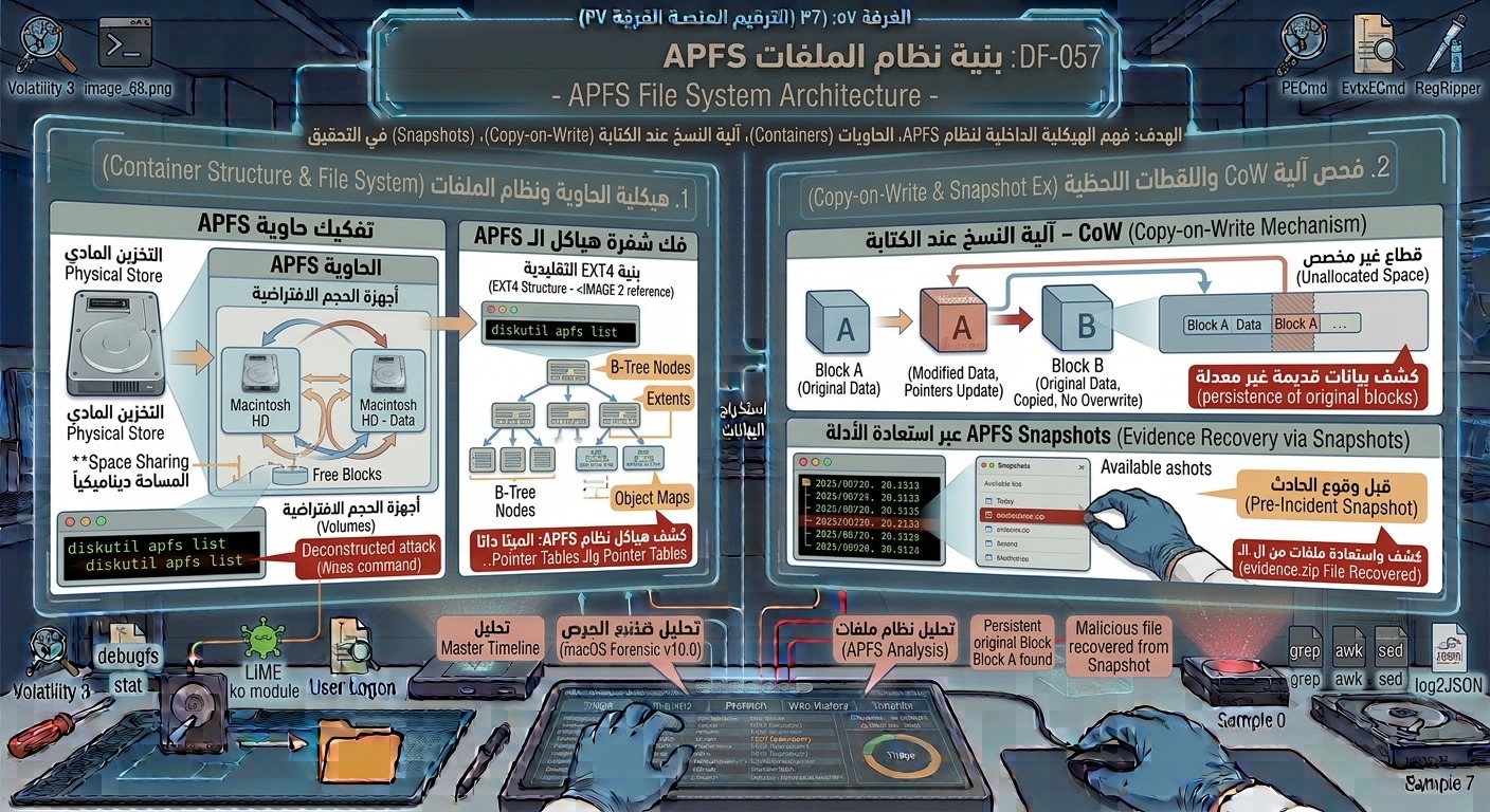 DF-057: بنية نظام الملفات APFS – APFS File System Architecture