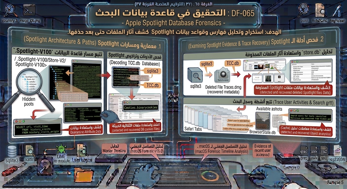 DF-065: التحقيق في قاعدة بيانات البحث – Apple Spotlight Database Forensics